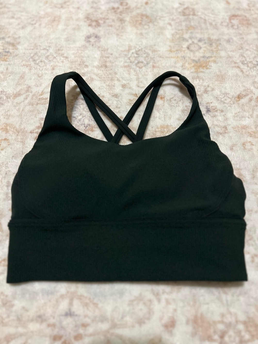 Lululemon Women’s Green Ribbed Sports Bra